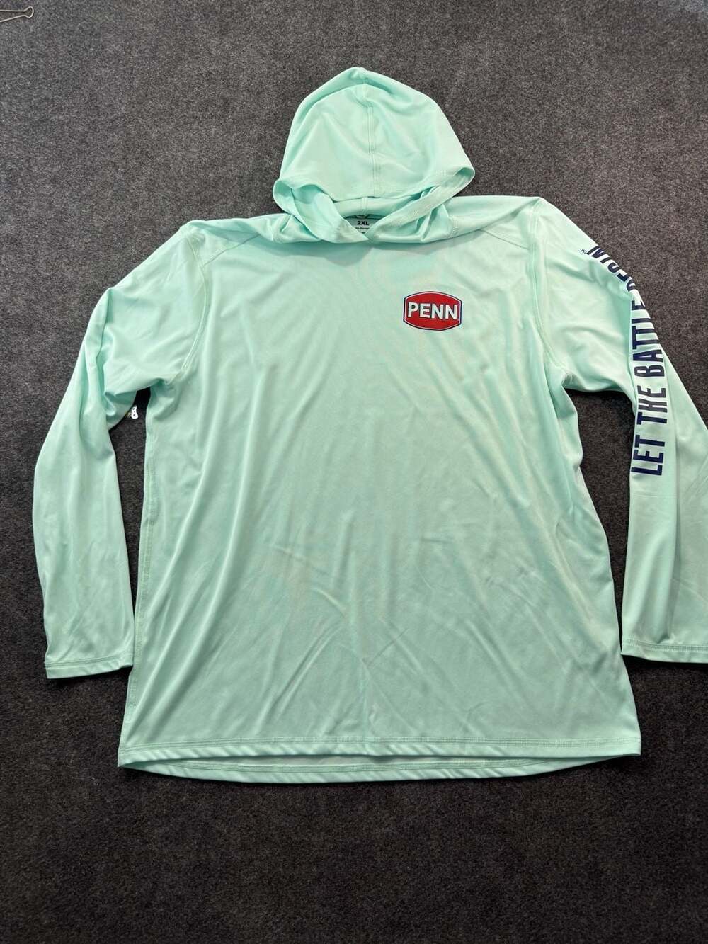 Penn Fishing Performance Sun Hoodie Mint Green Size 2XL